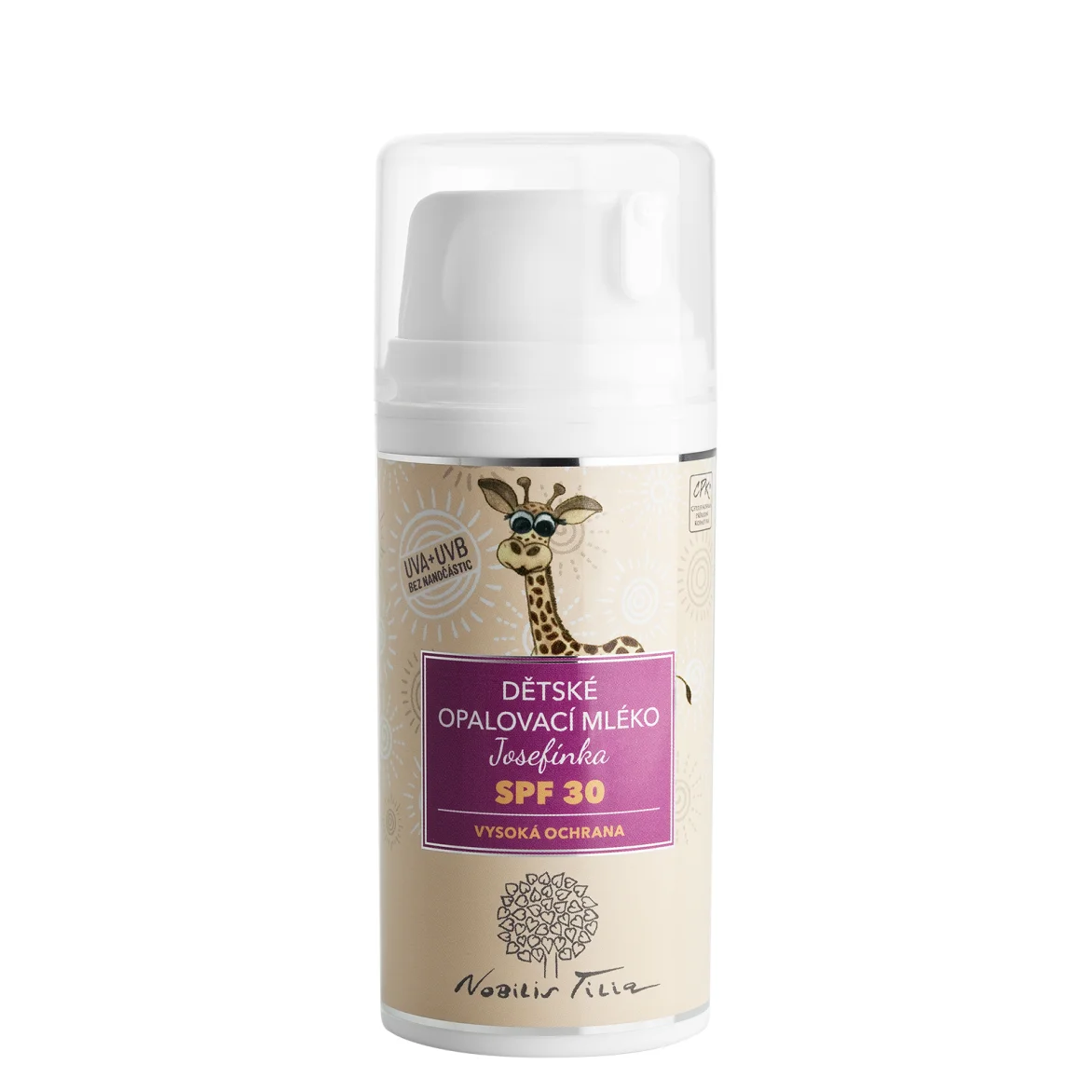 Dětské opalovací mléko Josefínka SPF 30 100 ml