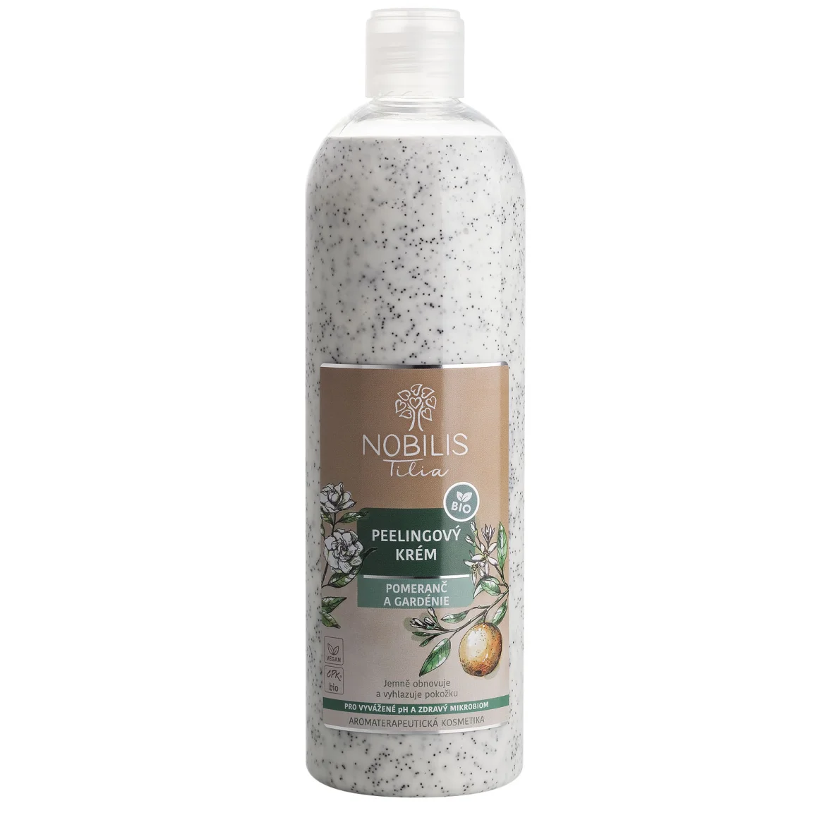 Peelingový krém Pomeranč a gardénie 500 ml