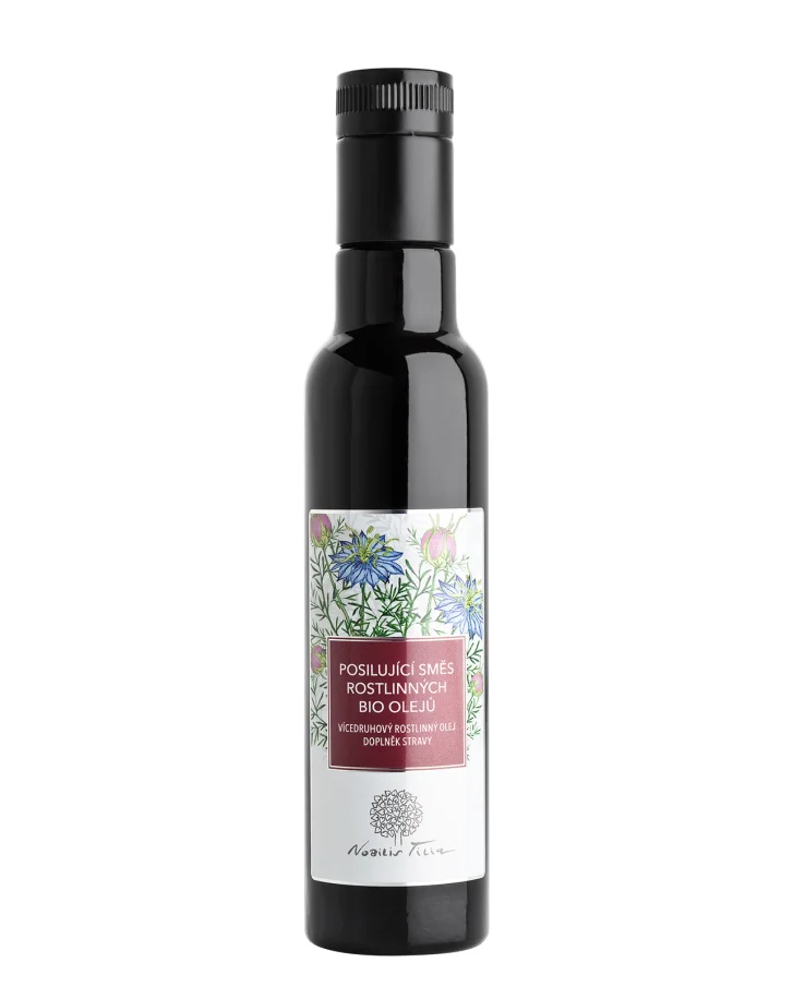 BIO Posilující směs rostlinných olejů 250 ml fialové sklo