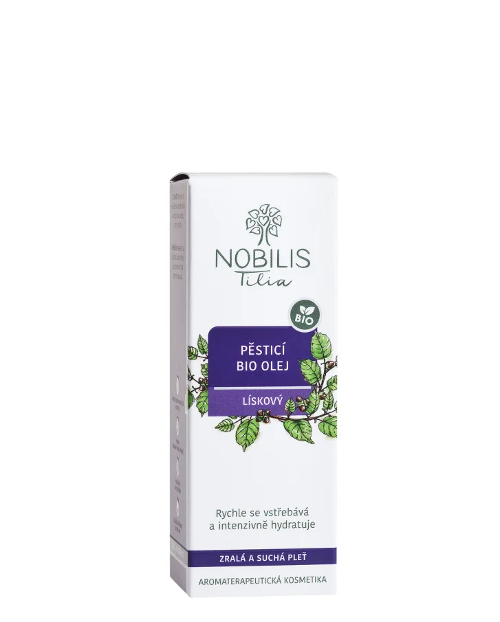 Pěsticí BIO olej lískový 20 ml fialové sklo