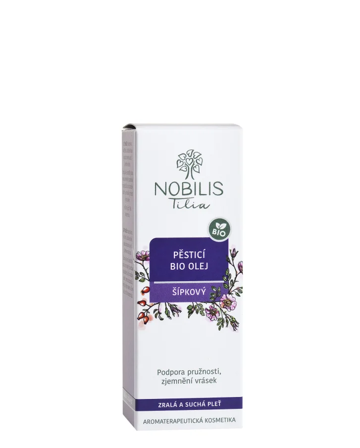 Pěsticí BIO olej šípkový 20 ml fialové sklo