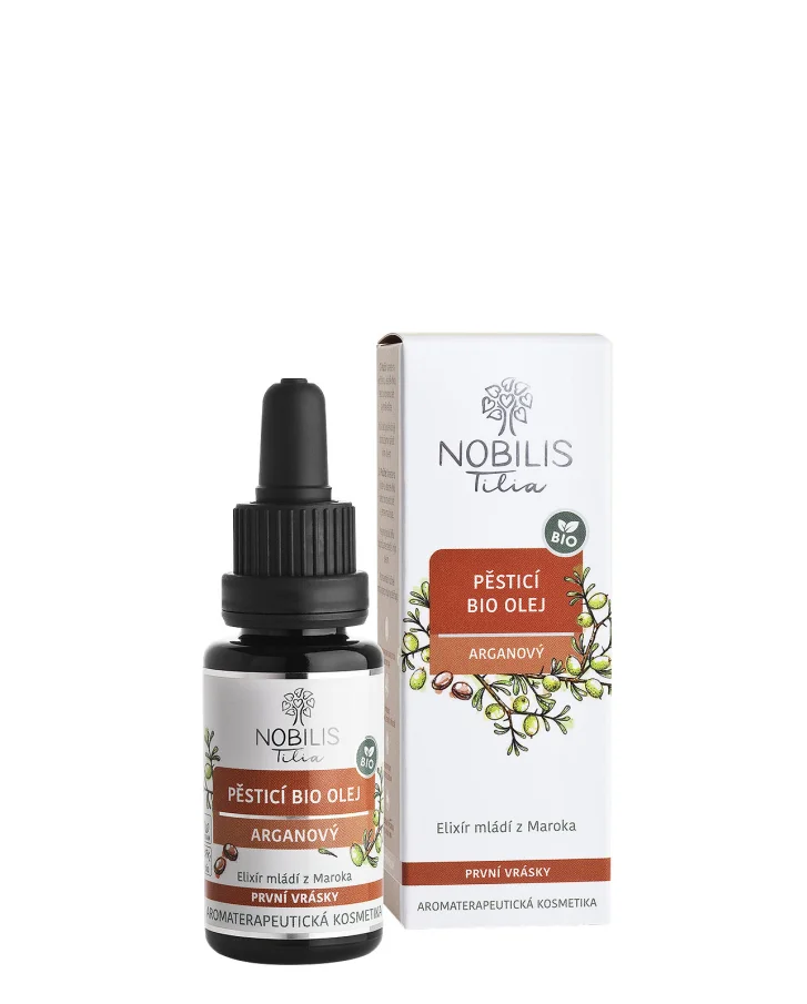 Pěsticí BIO olej arganový 20 ml fialové sklo