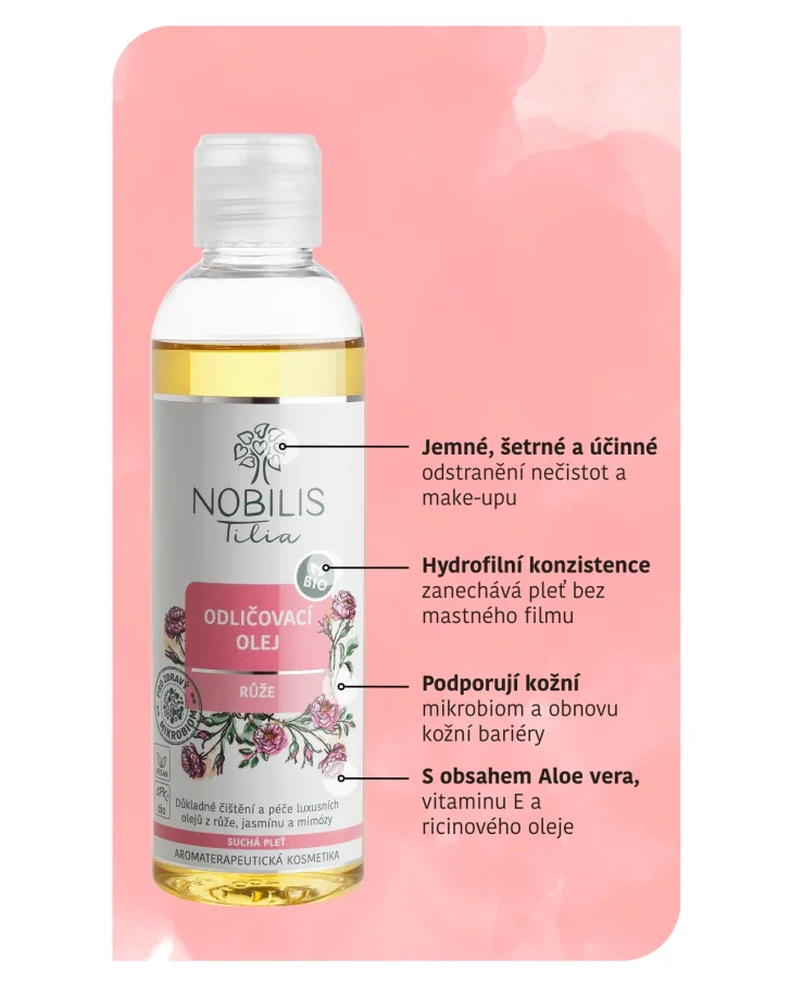 Odličovací olej Růže 200 ml
