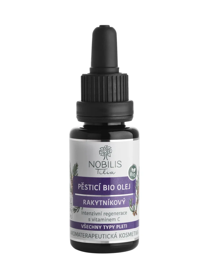 Pěsticí BIO olej rakytníkový 20 ml fialové sklo