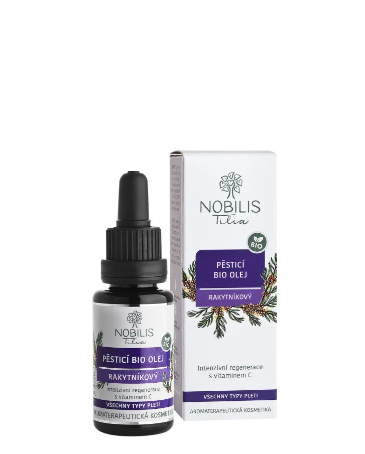 Pěsticí BIO olej rakytníkový 20 ml fialové sklo