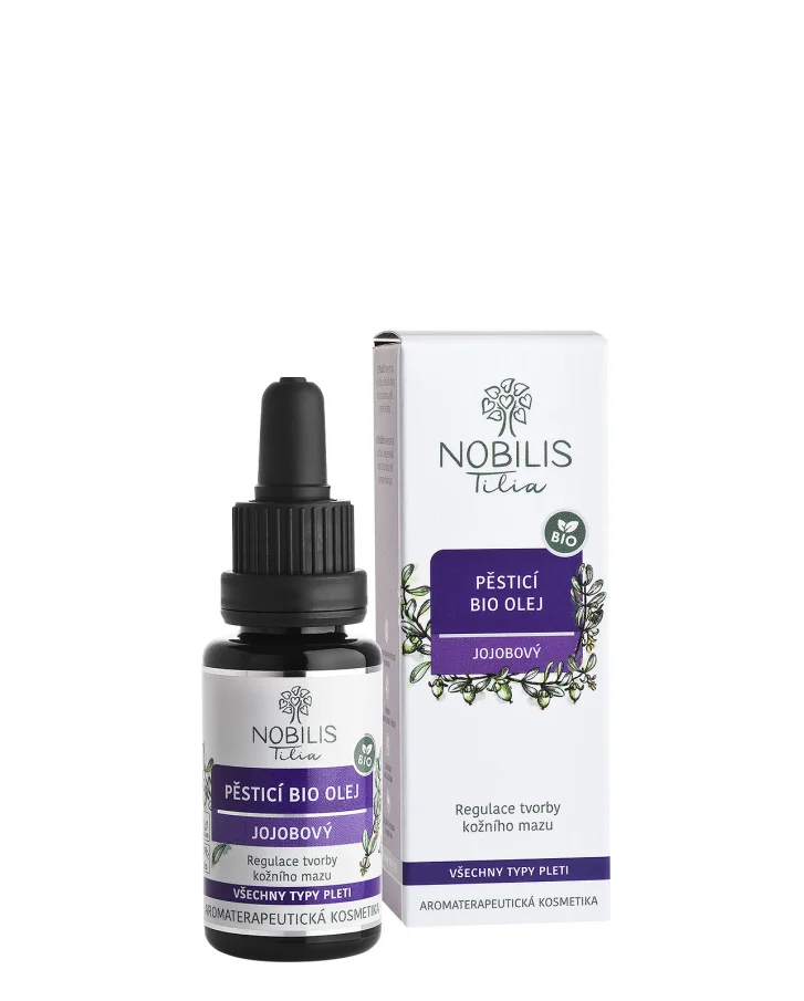 Pěsticí BIO olej jojobový 20 ml fialové sklo