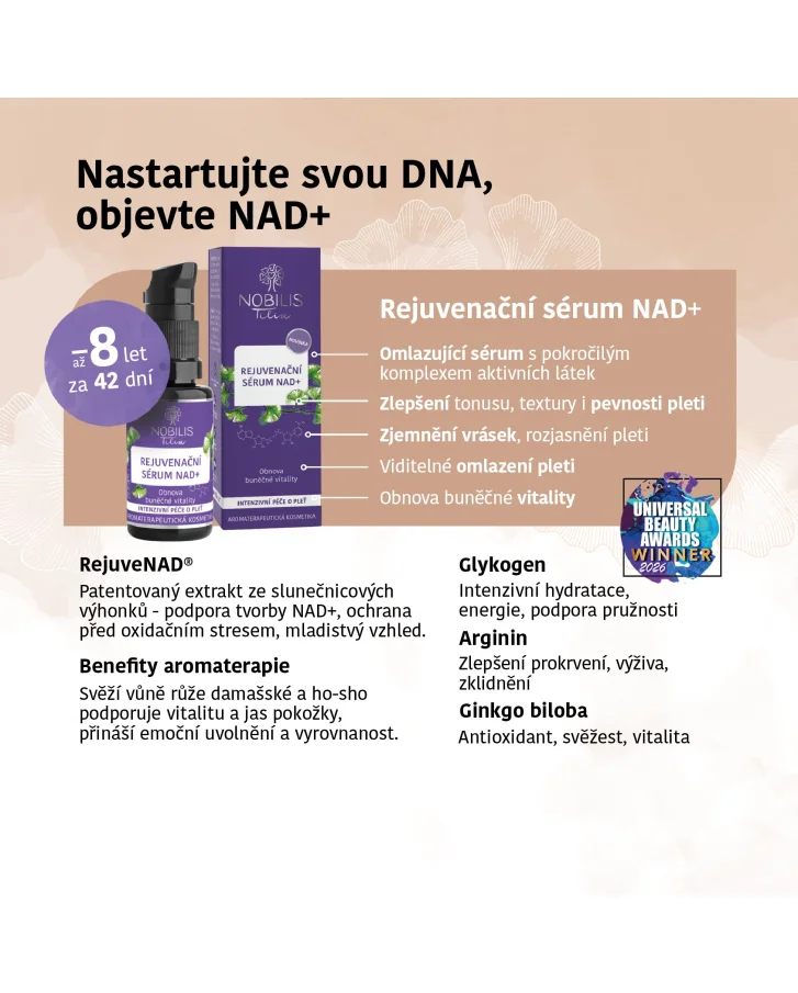 Rejuvenační sérum NAD+ 20 ml