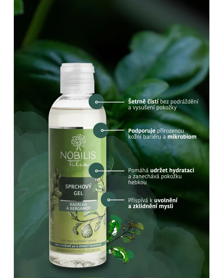 Sprchový gel Bazalka a bergamot 500 ml