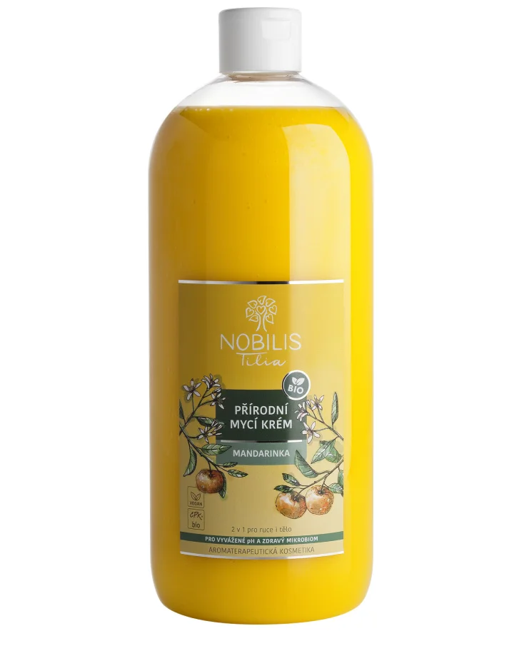 Přírodní mycí krém Mandarinka 1000 ml