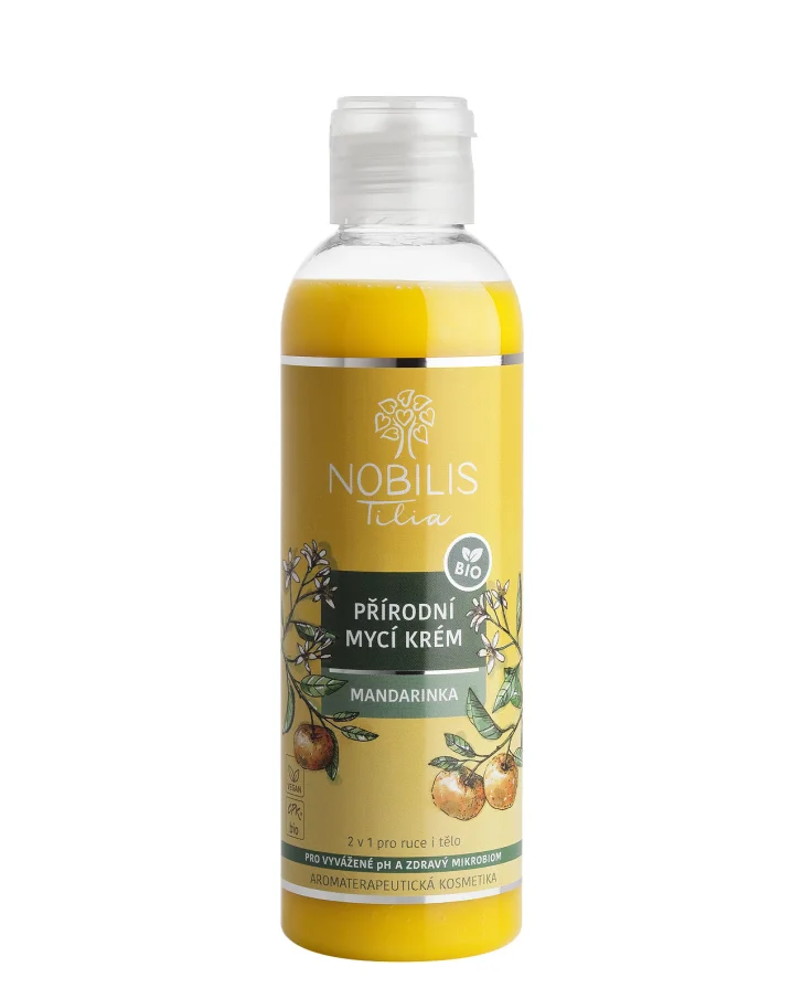 Přírodní mycí krém Mandarinka 200 ml