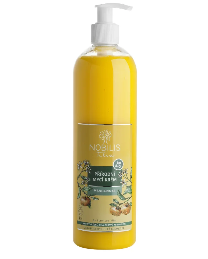 Přírodní mycí krém Mandarinka 500 ml