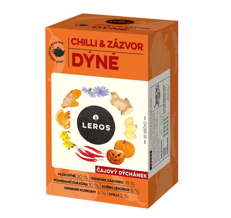 Leros Čajový dýchánek dýně, chilli & zázvor