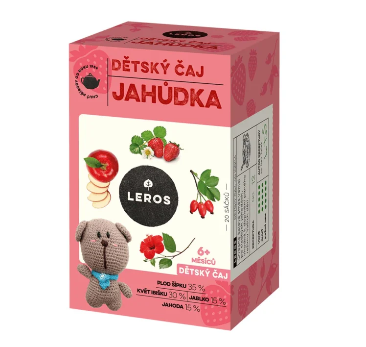 Leros Dětský čaj Jahůdka