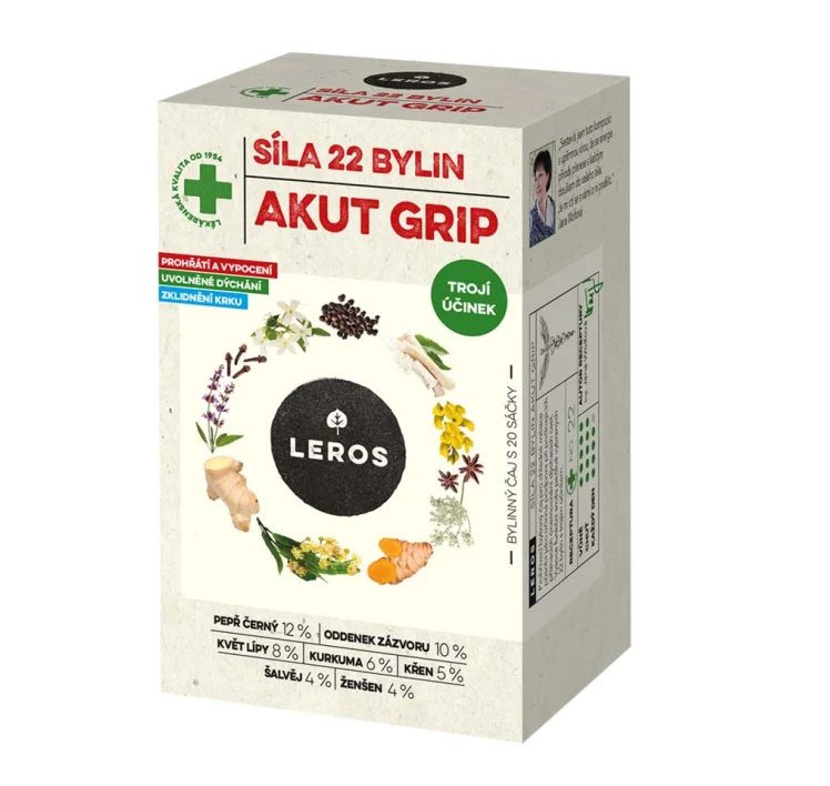 Leros Síla 22 bylin Akut grip